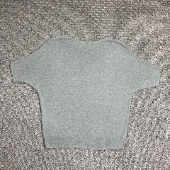 Quince Sweater Womens XS Gray Short Sleeve Dolman Crewneck Pullover Minimalist - Picture 2 of 6